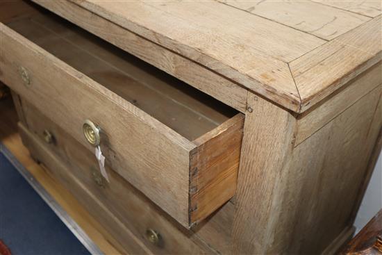 A 19th century French bleached oak commode